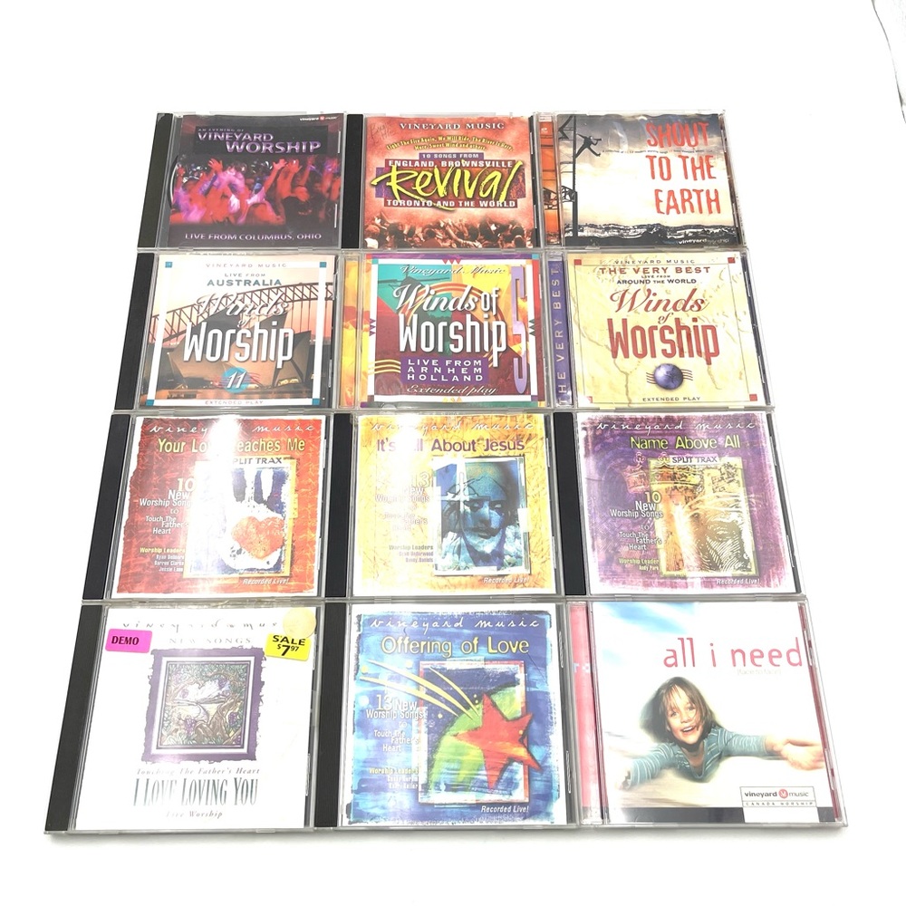 Collection of 12 Vinyard Worship CD Lot
